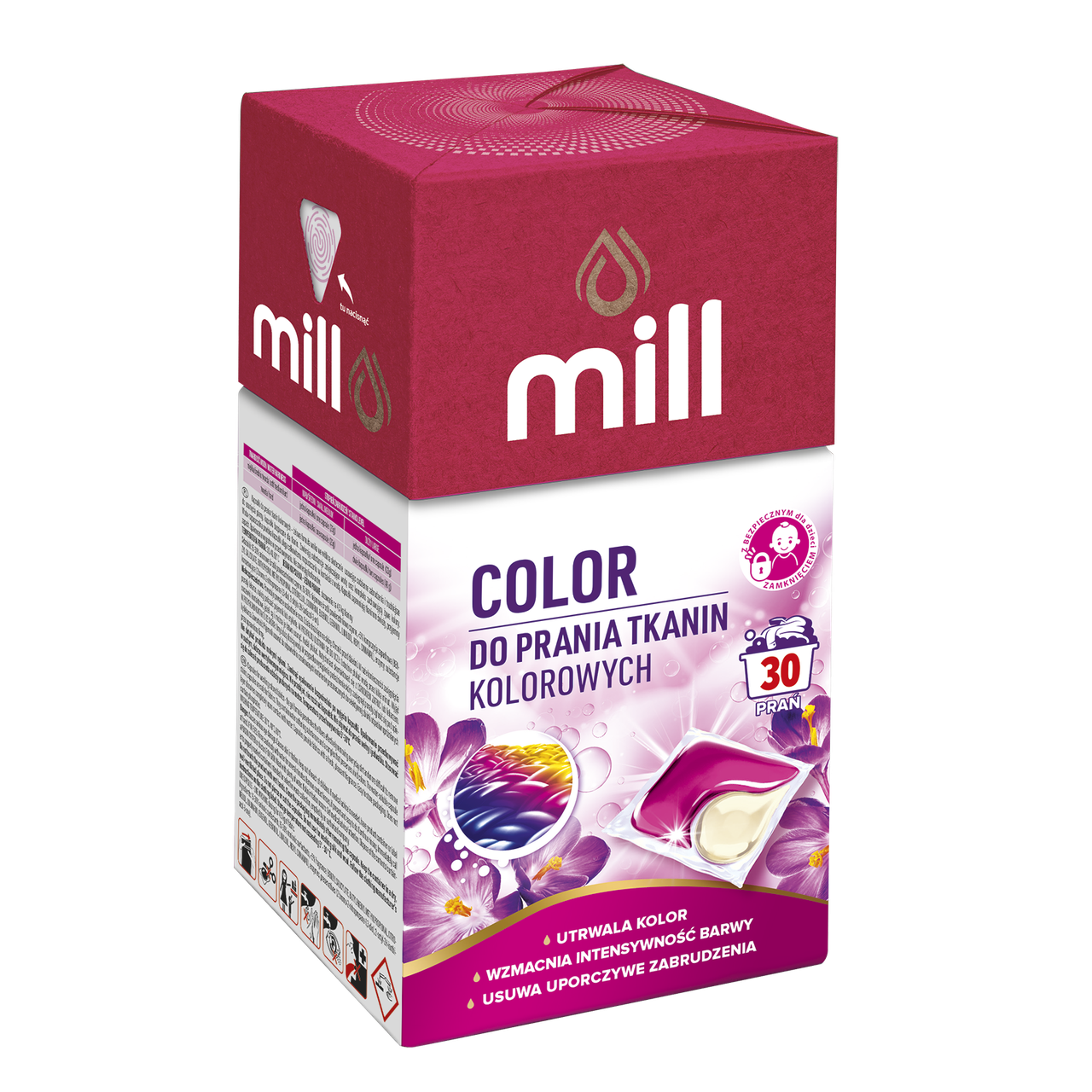 Капсули для прання MILL PROFESSIONAL Color коробка 30 шт. Капсули для прання MILL PROFESSIONAL Color коробка 30 шт.
