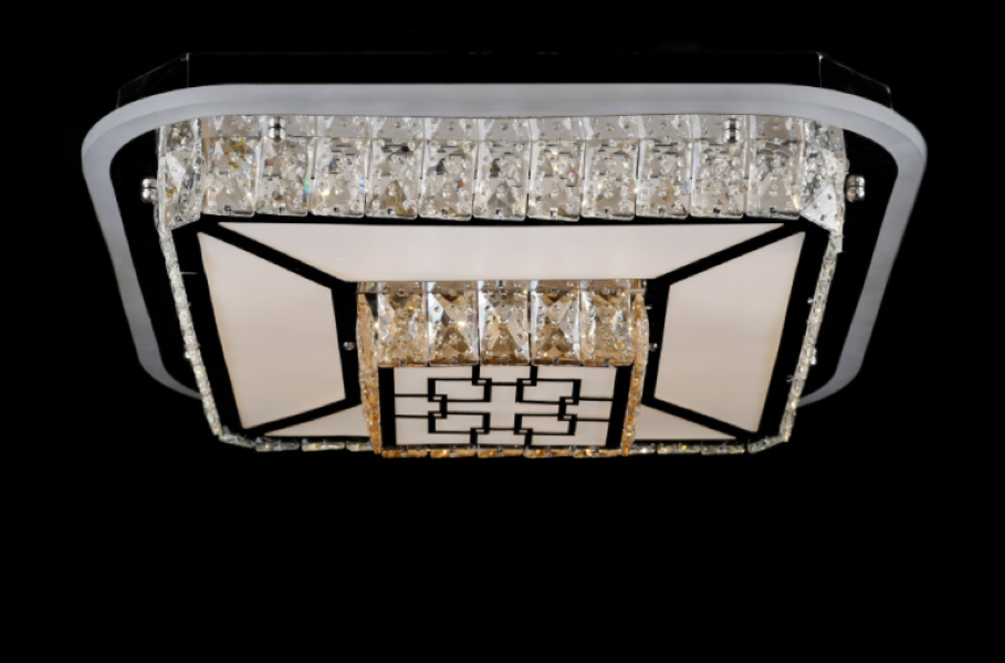 Светодиодная люстра L1713/500х500/8/4 LED CH Белый/Хром/Коричневый (AN000084)