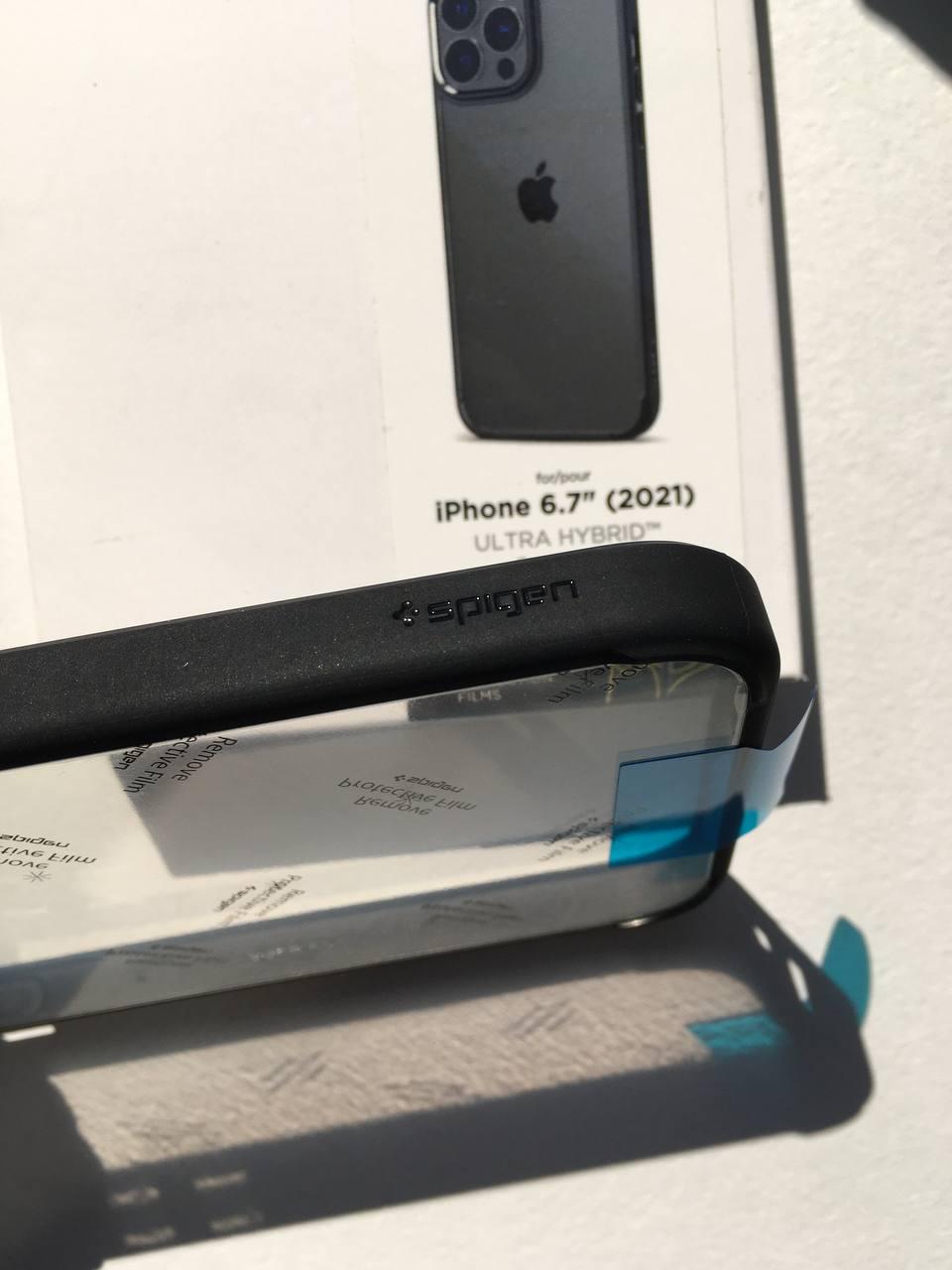 Чохол протиударний Spigen Ultra Hybrid ACS03205 для Iphone 13 Pro Max Matte Black (12334832) - фото 10