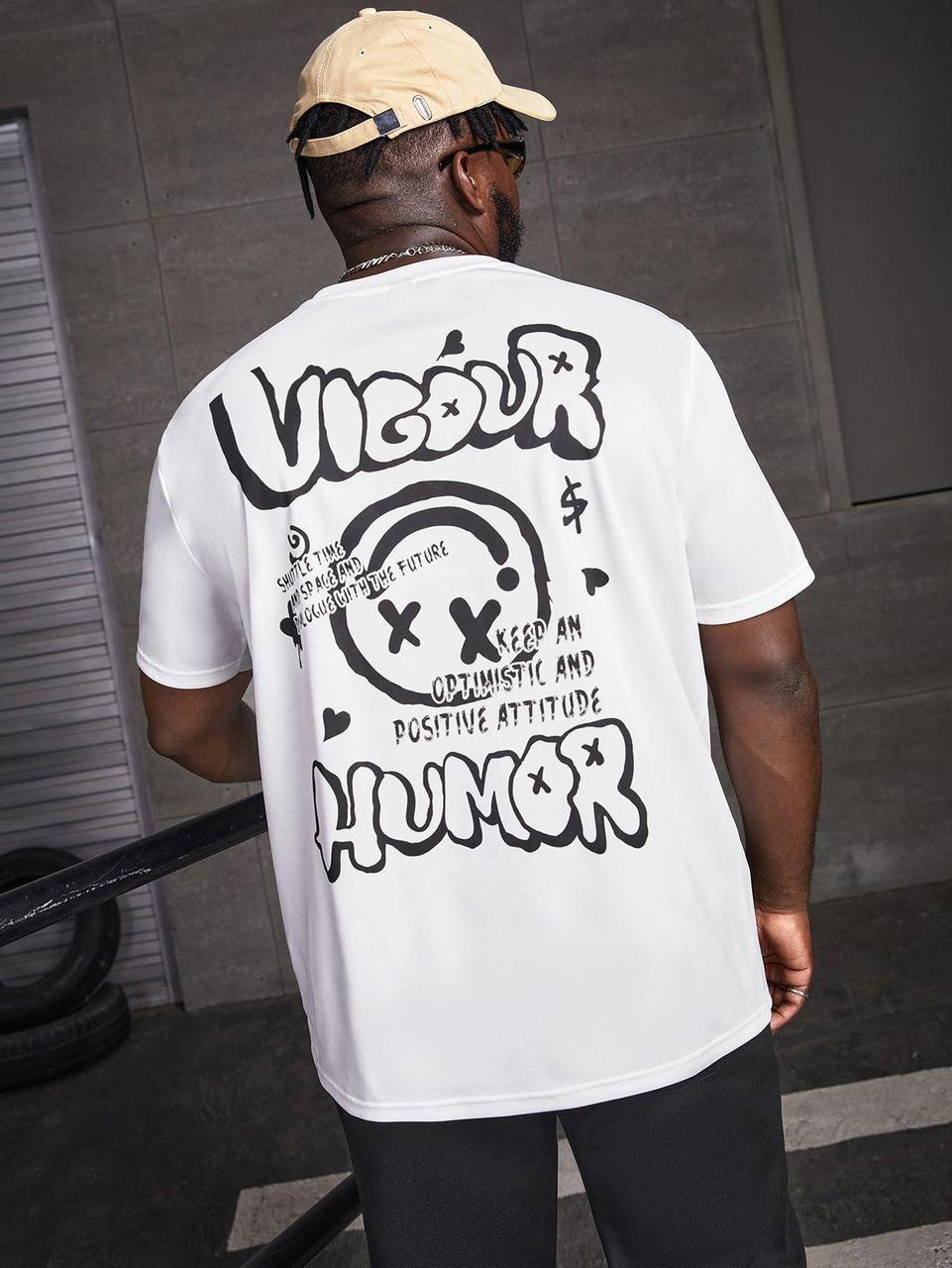 Футболка мужская с принтом Pin-000-531 повседневная XL Белый (2664092954)