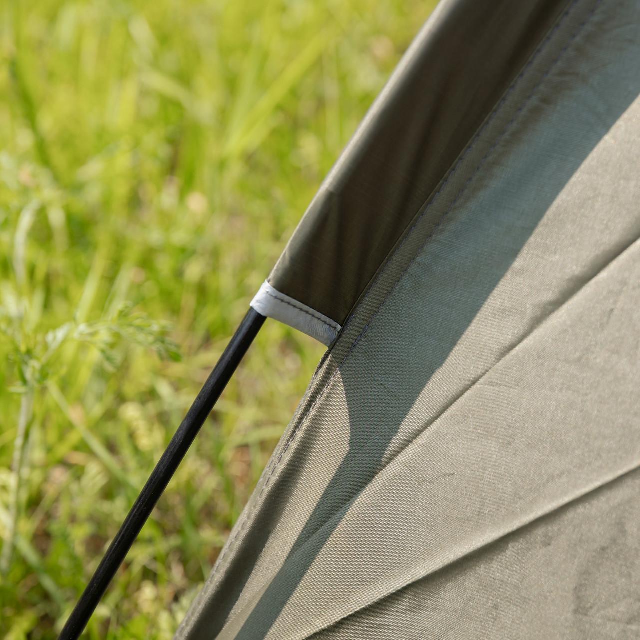 Намет двомісний LU-025GR кемпінговий туристичний для риболовлі 200x150x120 см Хакі (7467) - фото 8