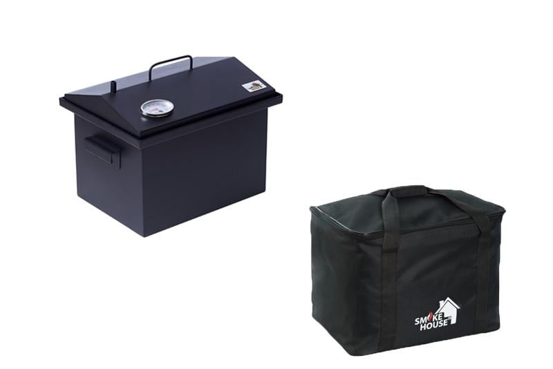 Коптильня с термометром и сумкой Smoke House M Thermo 400х300х320 мм до 4 кг (2689474092)