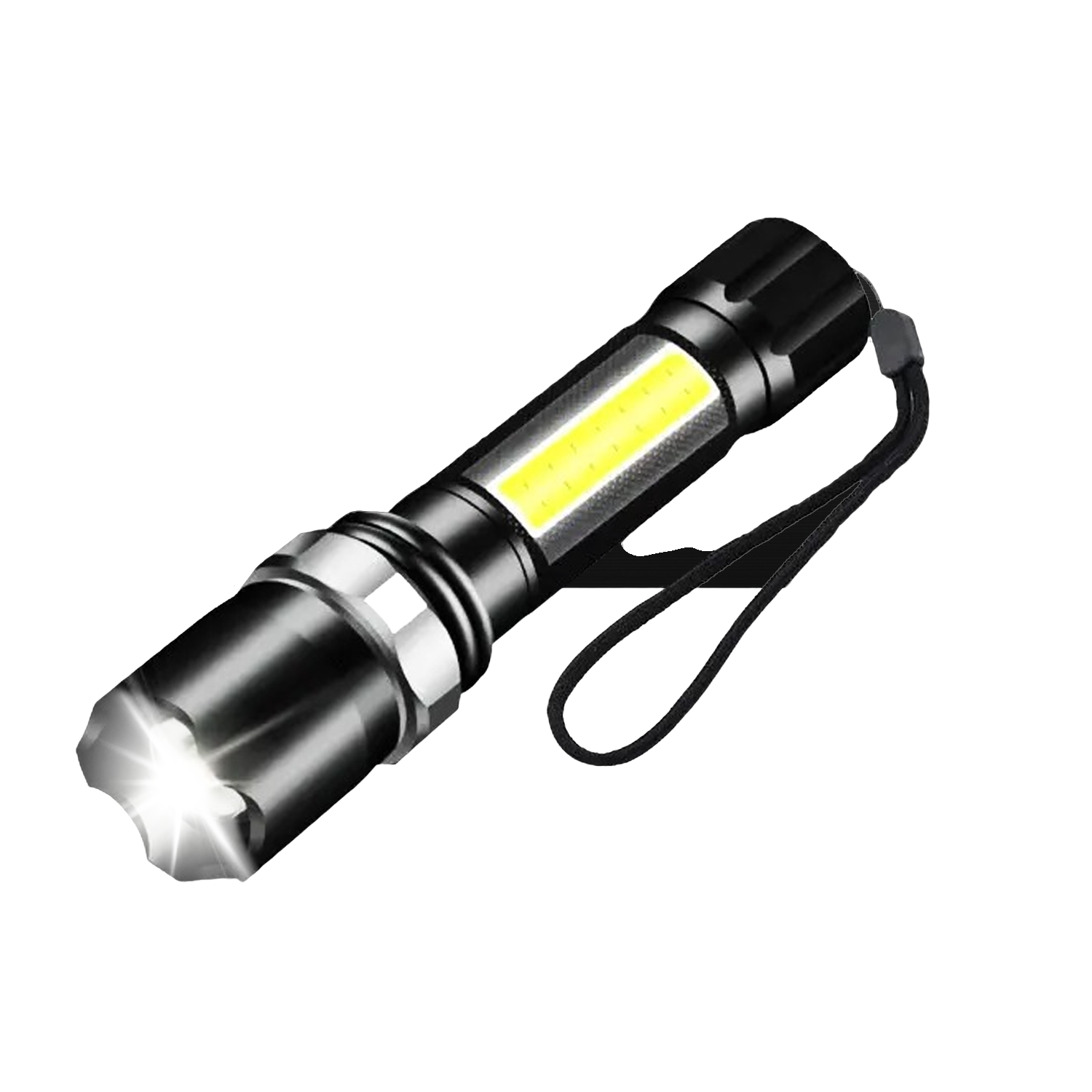 Фонарик карманный аккумуляторный XBalog 120PCS-9626+COB LED micro USB 3 режима влагозащищенный (0b4eb243)