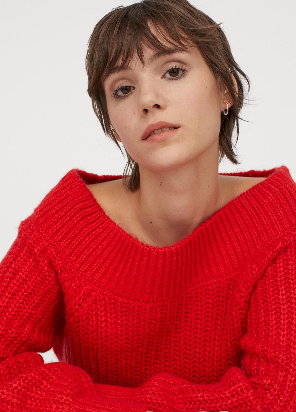 Свитер H&M XS Красный (910004b50)