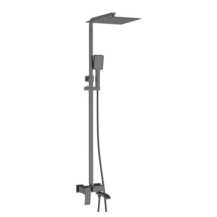 Душевая колонна со смесителем KOER KB-56007-07 3 функции Графитовый (KR5160)