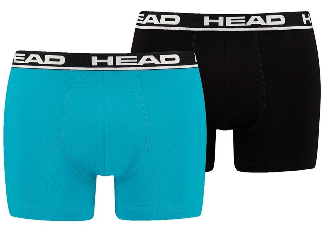 Труси-боксери Head BASIC BOXER 2P L Чорний/Блакитний (701202741-021 L)