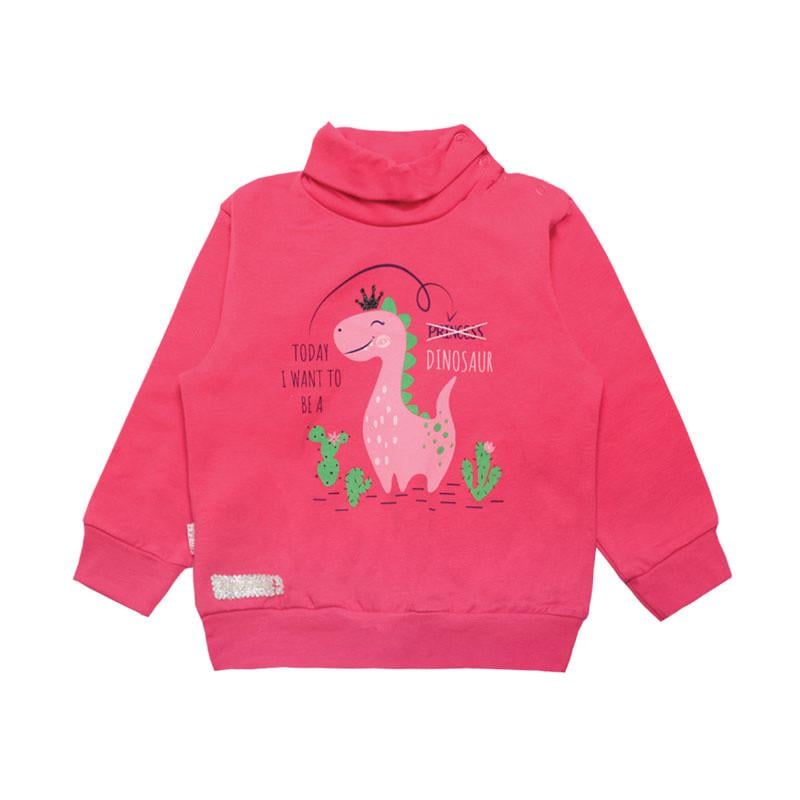 Водолазка дитяча бавовняна для дівчинки Gabbi SV-19-29 Друзі 68 см Кораловий (11799)