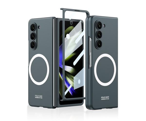 Чохол Omeve Shockproof для Samsung Galaxy Z Fold5 з підтримкою безпровідної зарядки Зелений