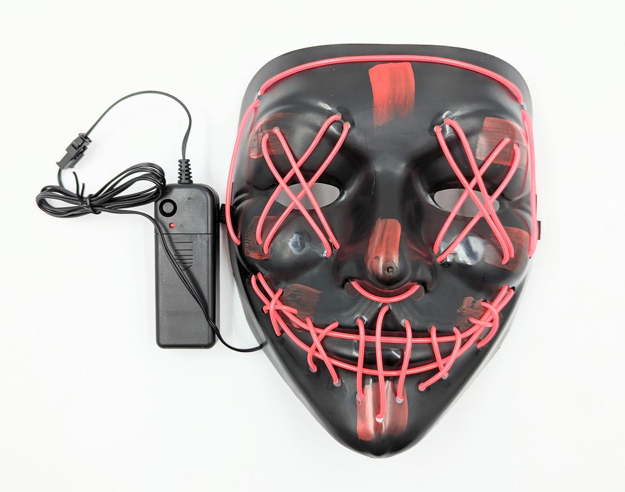 Маска Неоновая LED Красный (VEN0605-10) Маска Неоновая LED Красный (VEN0605-10)