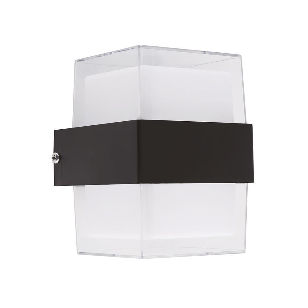 Светильник фасадный Violux ZEBRA-S 10W 4200K 750Lm IP44 Черный (26064840)