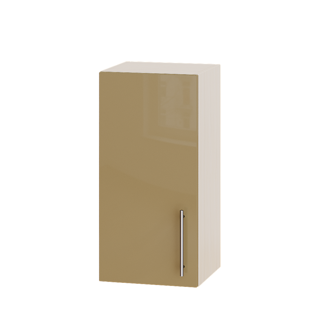 Шкаф верхний Эверест Модерн модуль Верх В01-350 35х30х72 см Мокко глянец/Дуб Молочный (04799)