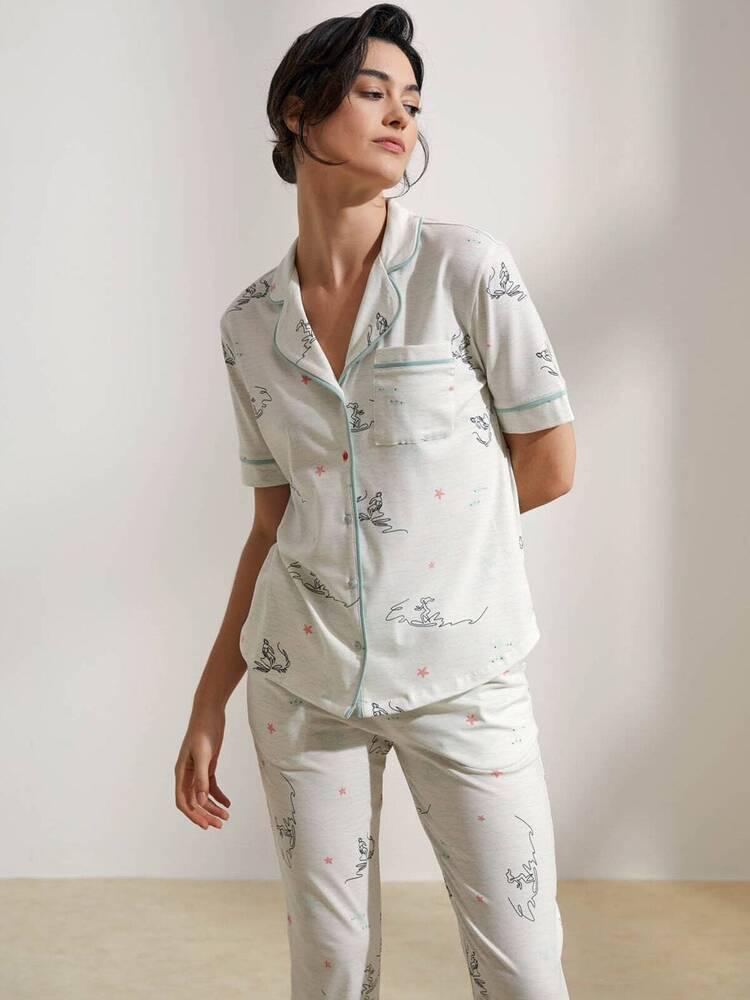 Піжама Hays 36236-TKM24B-001-113B жіноча M Кремовий - фото 5 Піжама Hays 36236-TKM24B-001-113B жіноча M Кремовий - фото 5