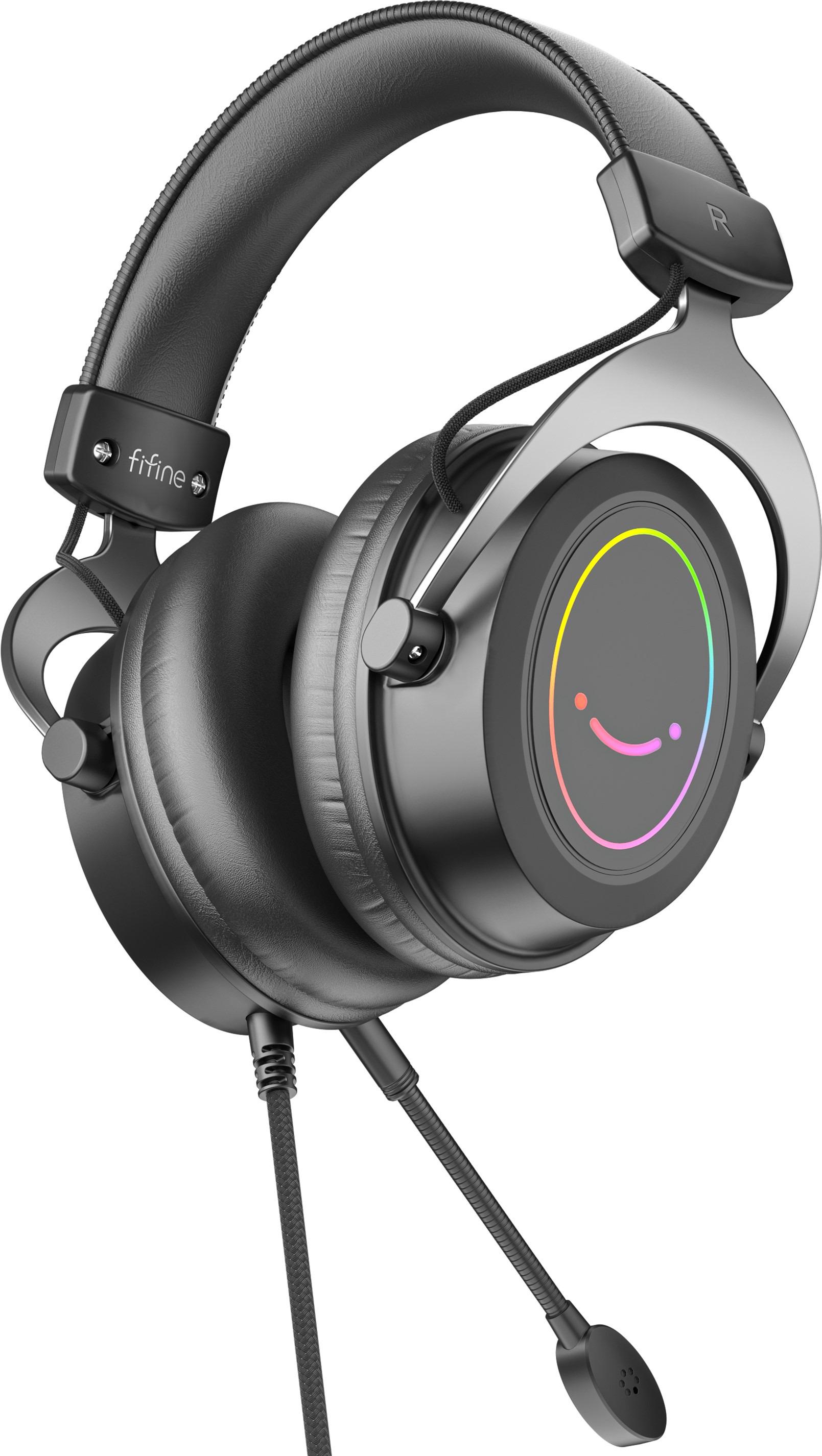 Гарнітура дротова FIFINE RGB H3 2 м USB-A mini-jack 3,5 мм Black (26074898) - фото 5 Гарнітура дротова FIFINE RGB H3 2 м USB-A mini-jack 3,5 мм Black (26074898) - фото 5