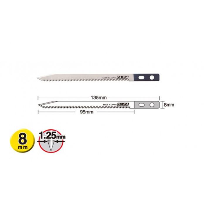 Лезвие Olfa SWB-5/1B пильное полотно 8х95х1,25 мм для ножа CS-5 486510 1 шт. (11704) - фото 3 Лезвие Olfa SWB-5/1B пильное полотно 8х95х1,25 мм для ножа CS-5 486510 1 шт. (11704) - фото 3