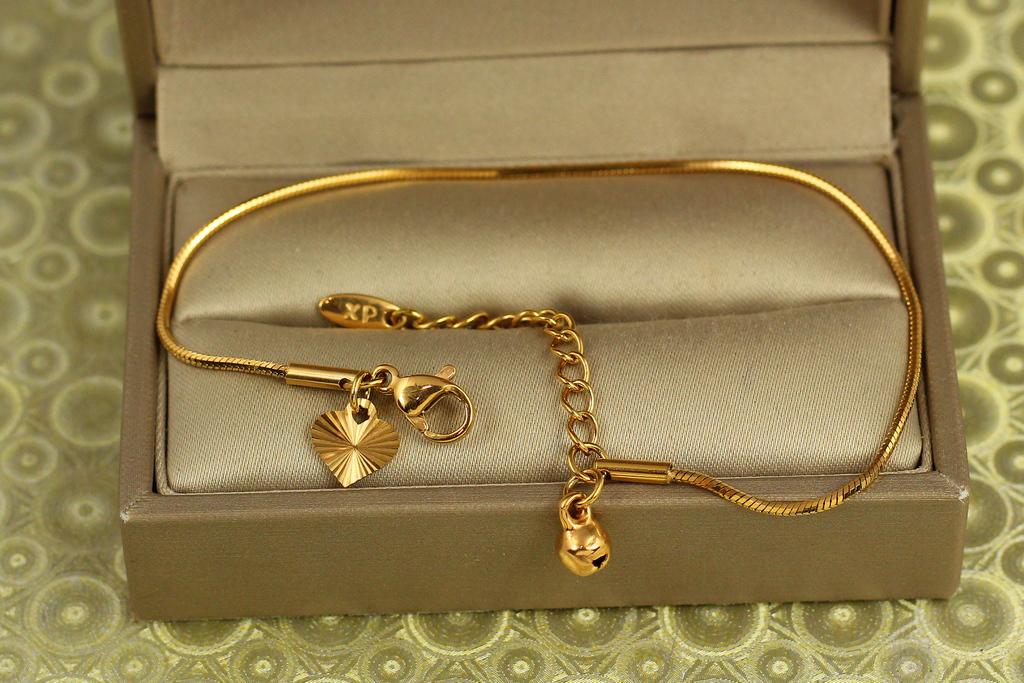 Браслет Xuping Jewelry жгут 17 см 1 мм Золотистый (34204817)