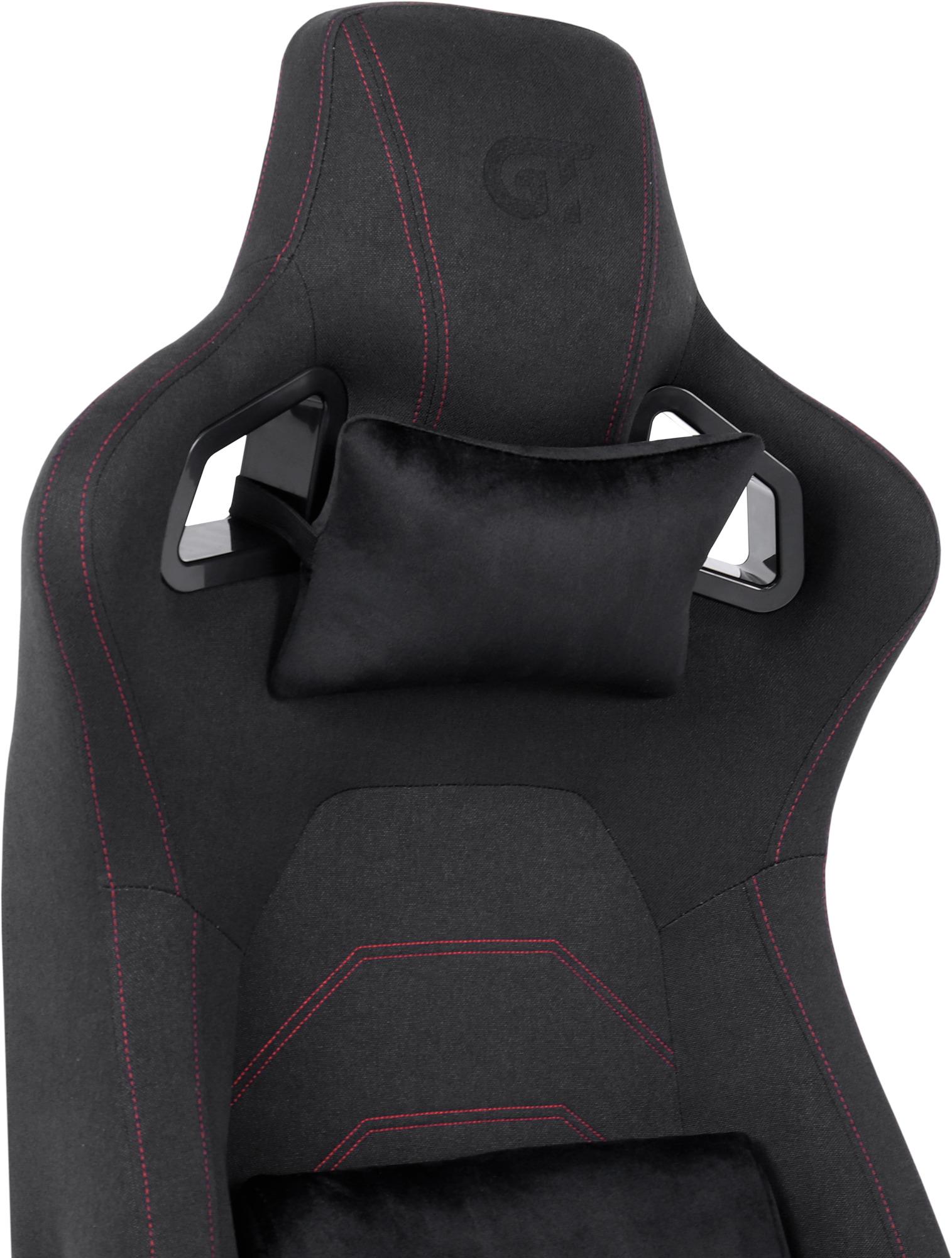 Кресло геймерское GT Racer X-8004 Fabric Black - фото 8