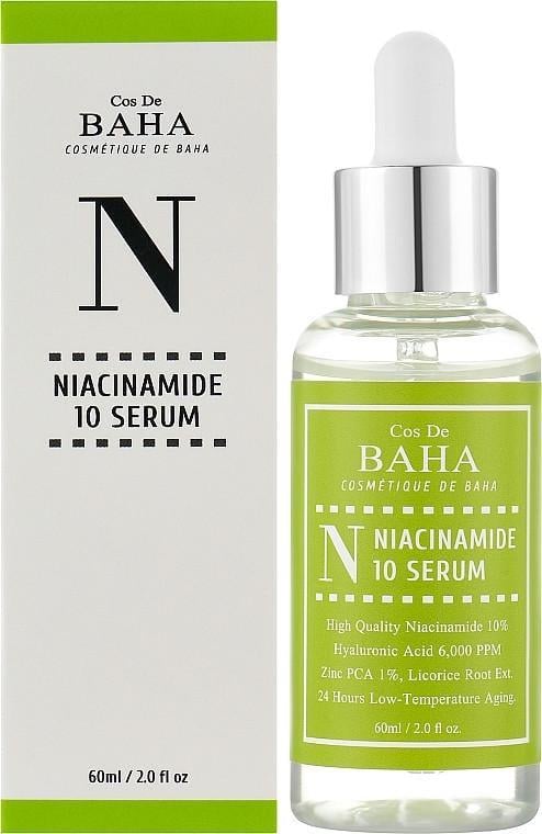 Сироватка для обличчя Cos de BAHA Niacinamide with Zinc 10% з ніацинамідом та цинком 30 мл (32123862)