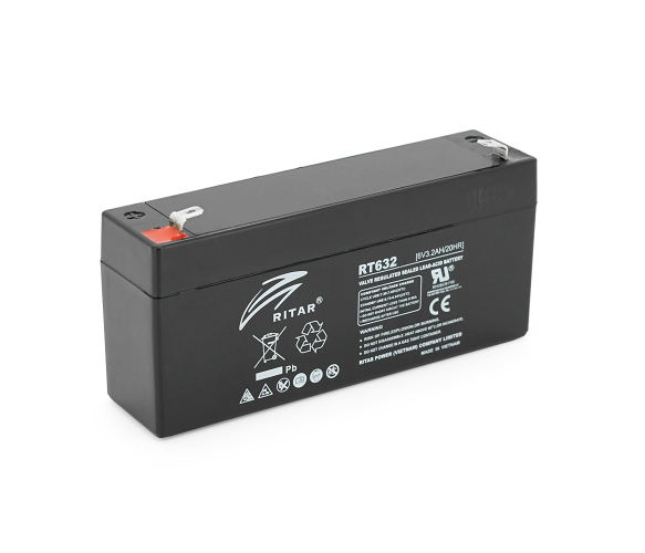 Аккумуляторная батарея AGM Ritar RT632 6V 3,2Ah
