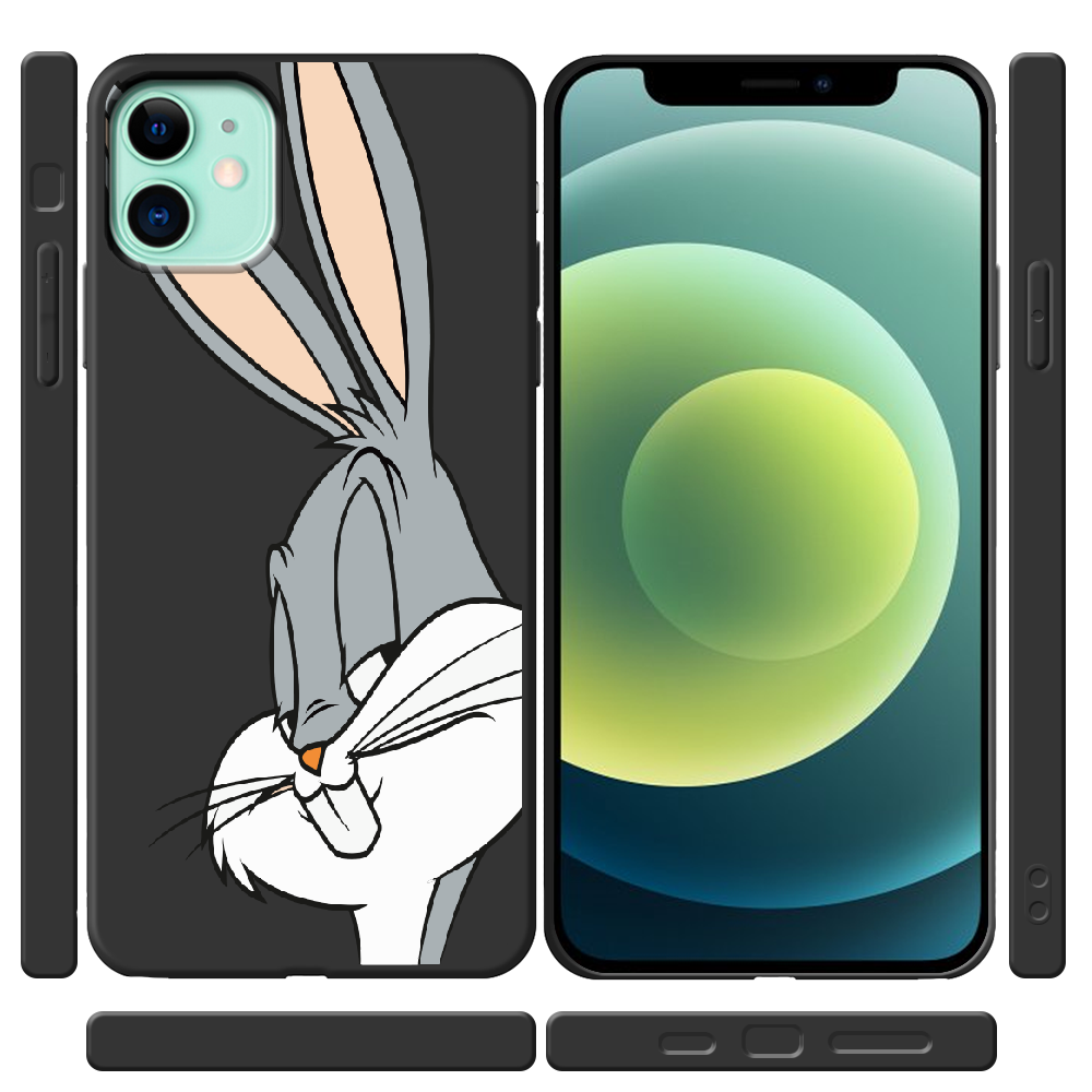 Чохол Boxface iPhone 12 mini Lucky Rabbit Чорний силікон (41084-bk81-41088) - фото 2