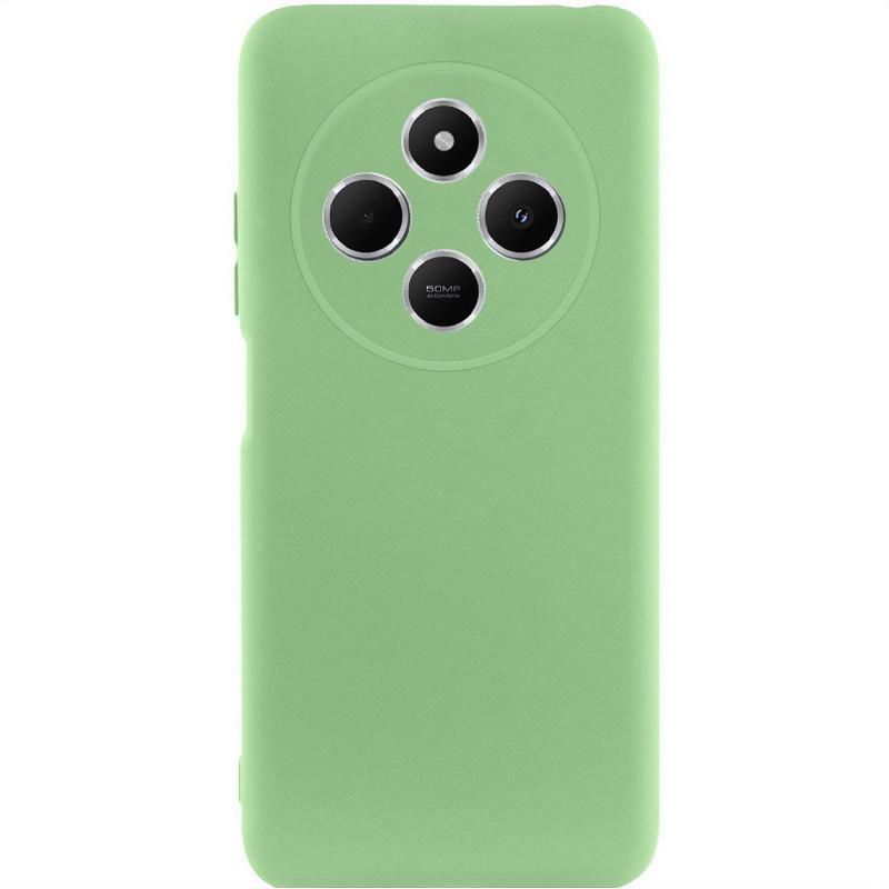 Противоударный чехол Silicone Cover Lakshmi Full Camera (AAA) для Xiaomi Redmi 14C / Poco C75 Мятный / Mint