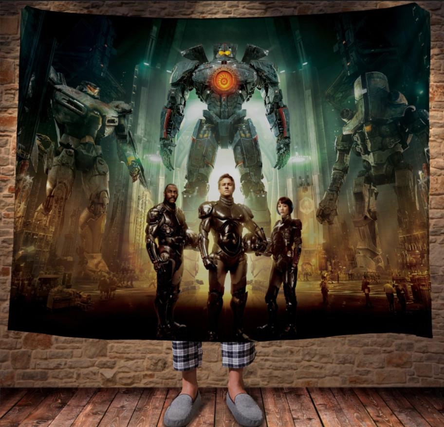 Плед с 3D принтом Тихоокеанский Рубеж Райлы Мако и Пентекост 150x200 см (epi_0403)