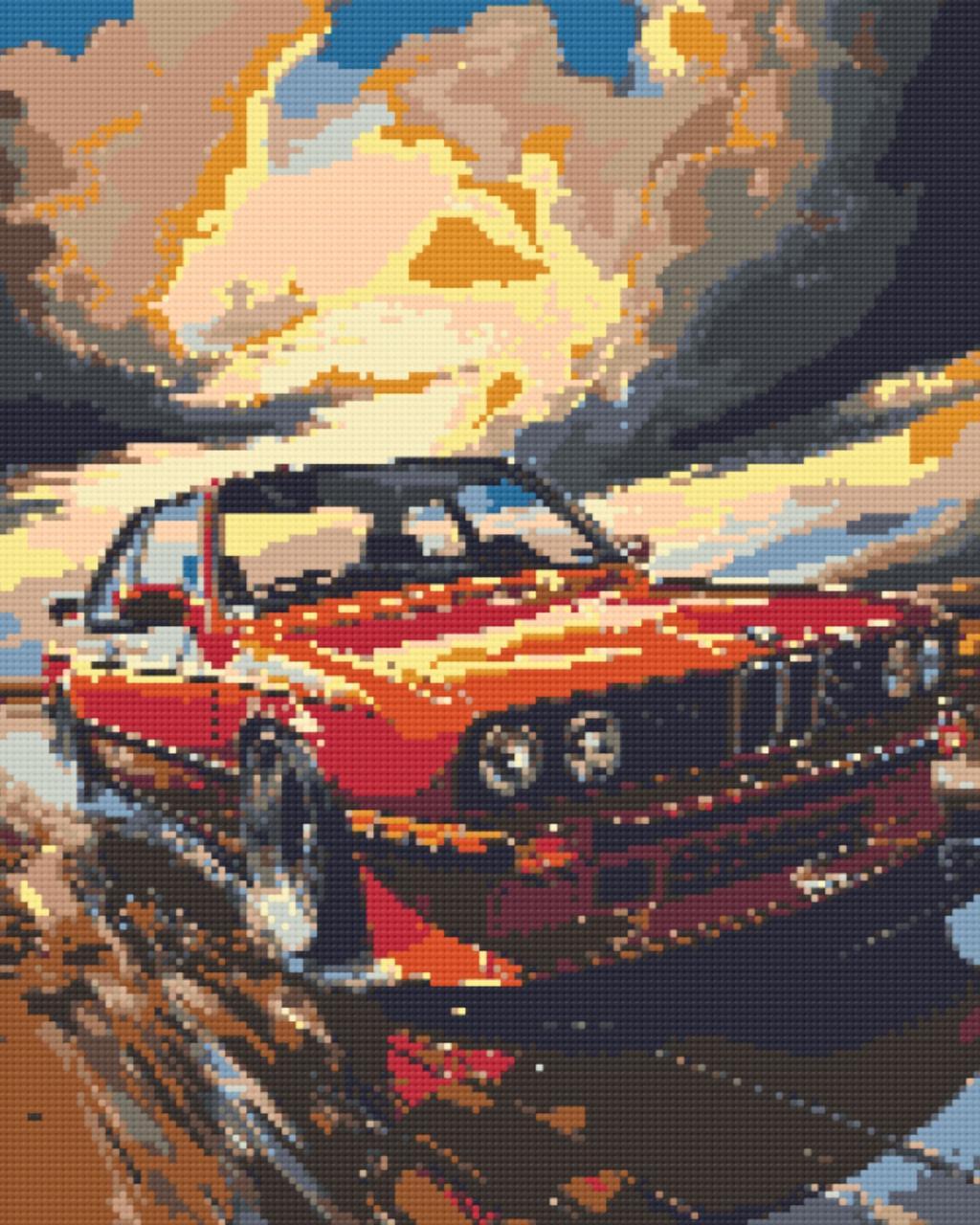 Алмазна мозаїка Авто BMW E34 40x50 см (OD3324)