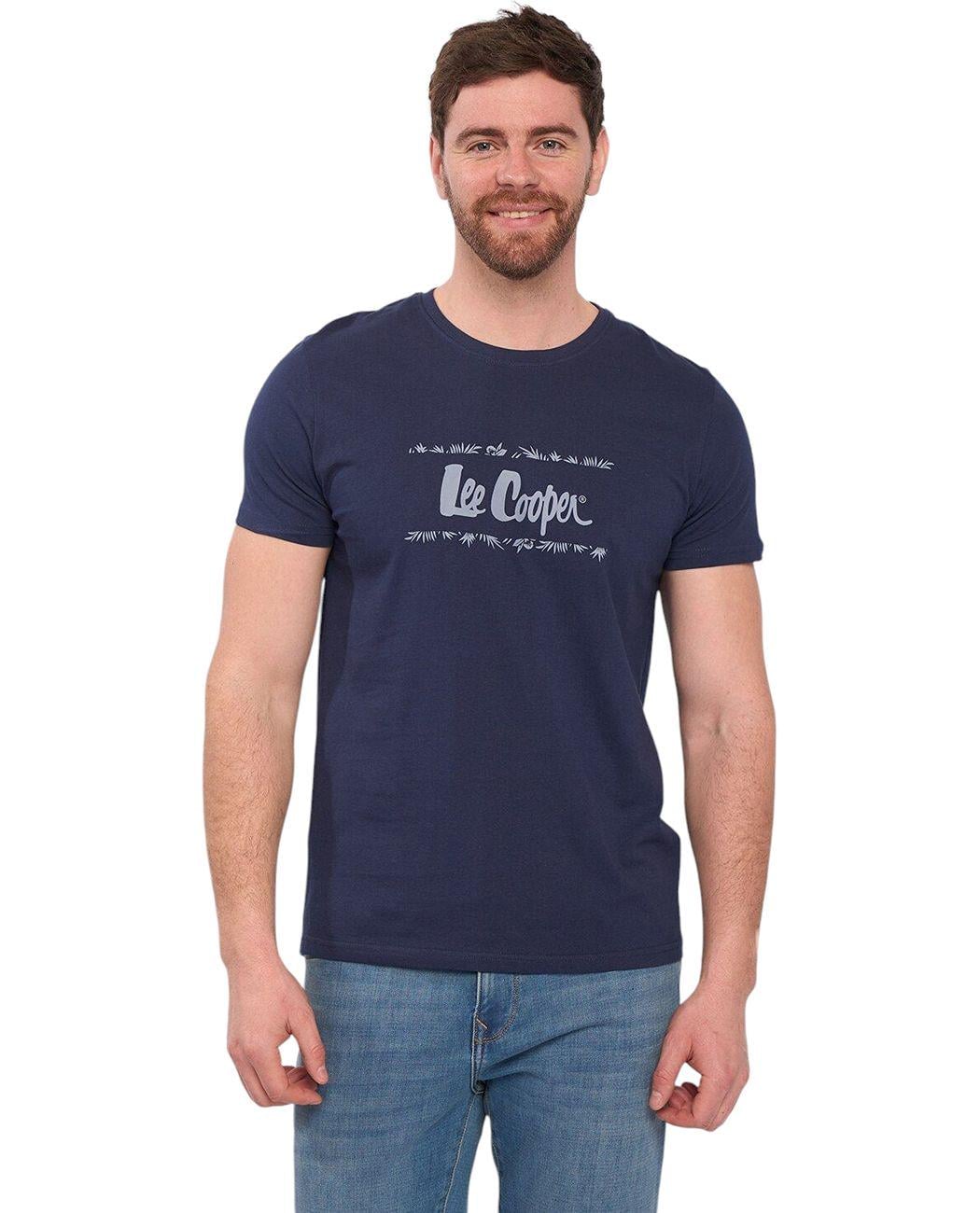Футболка мужская Lee Cooper 10196433.976 XXL Темно-синий (5942723032157)