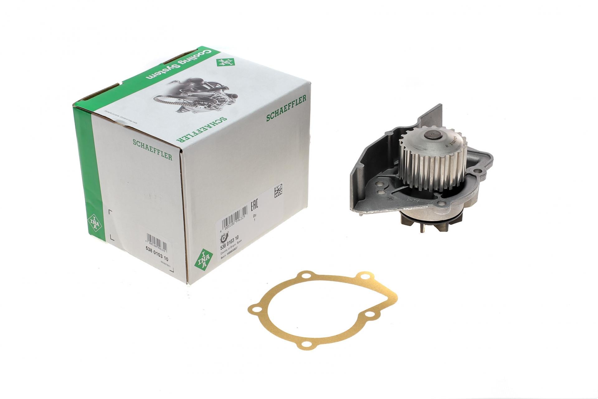 Водяная помпа INA Citroen Berlingo/Xsara/Peugeot Partner/205/306/309/405/406/806/Expert 1.6/1.8/1.9 87-02 (538 0103 10)