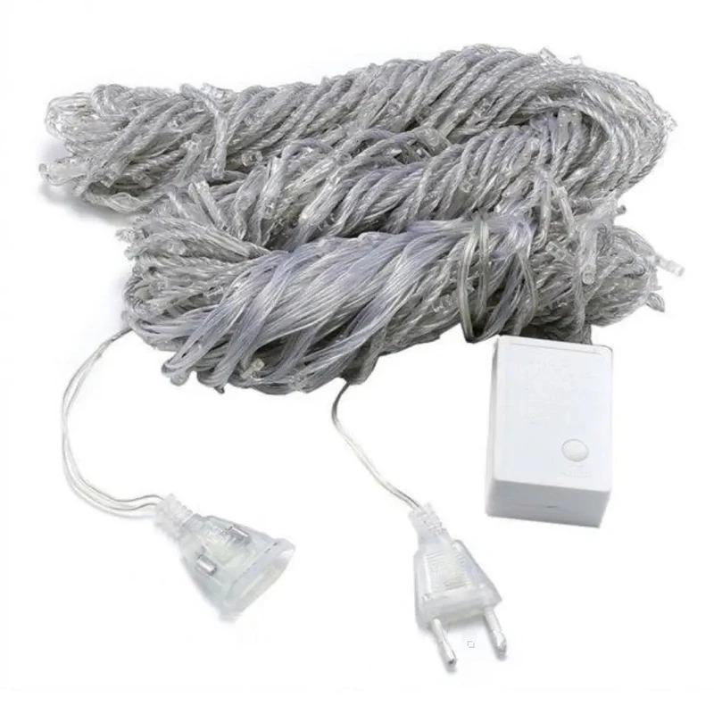 Гирлянда Штора сетка AD-2379 3х3 м 280LED теплый белый (234575630_333)