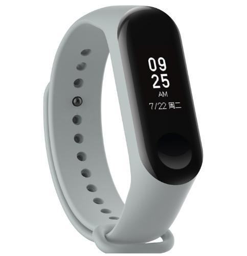 Силіконовий ремінець MRK для фітнес браслета Xiaomi Mi Band 4/3 Сірий (mrk51230002)