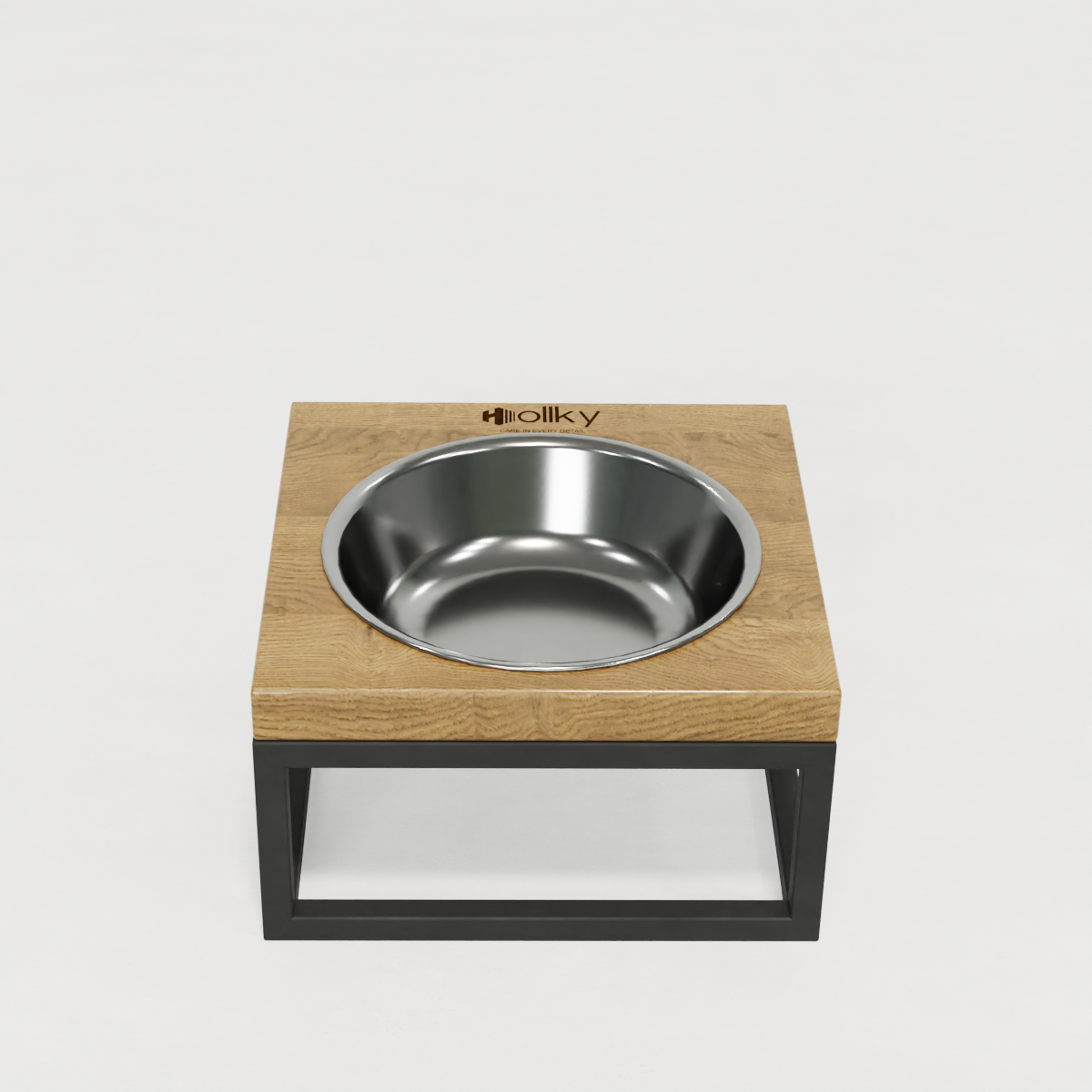 Миска на підставці для котів і маленьких собак Hollky Base Solo S 0,45 л (S-18187-GRNT) - фото 2 Миска на підставці для котів і маленьких собак Hollky Base Solo S 0,45 л (S-18187-GRNT) - фото 2