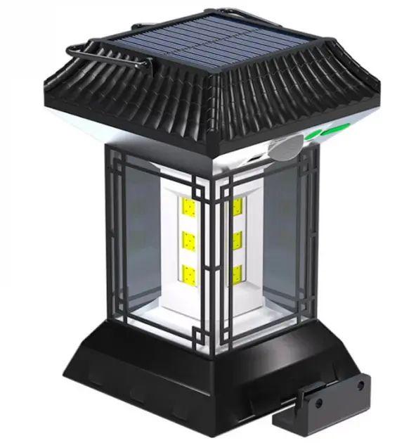 Фонарь кемпинговый MHZ CL-T60 8837 7 лм 30 LED с солнечной батареей и датчиком движения 11,5х17,5 см Тепло-Белый (opt-102915)