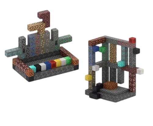 Конструктор магнітний Minecraft Магазин коштовностей 4 фігурки 128 шт. (005/8)