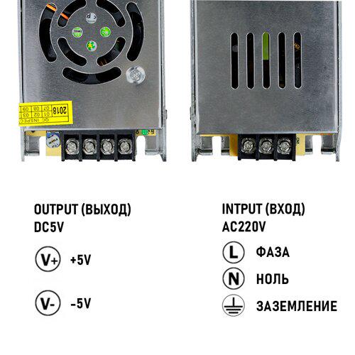 Блок питания OEM DC5 200 W 40 A СSTR-200-5 - фото 4