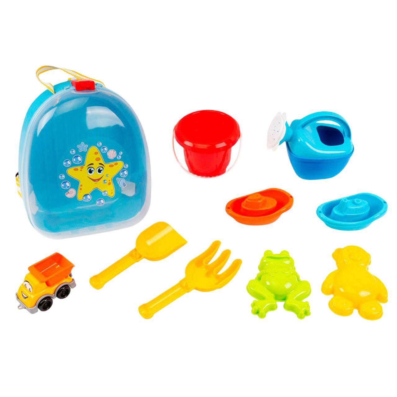 Набор песочный Technok Toys 8881 с 12 аксессуарами и рюкзачком (27271923)