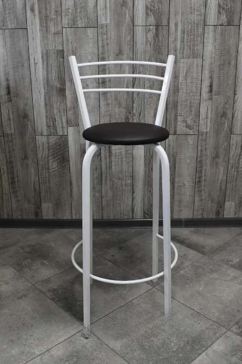 Барний стілець 35х107 см Чорний/Білий (28374063)