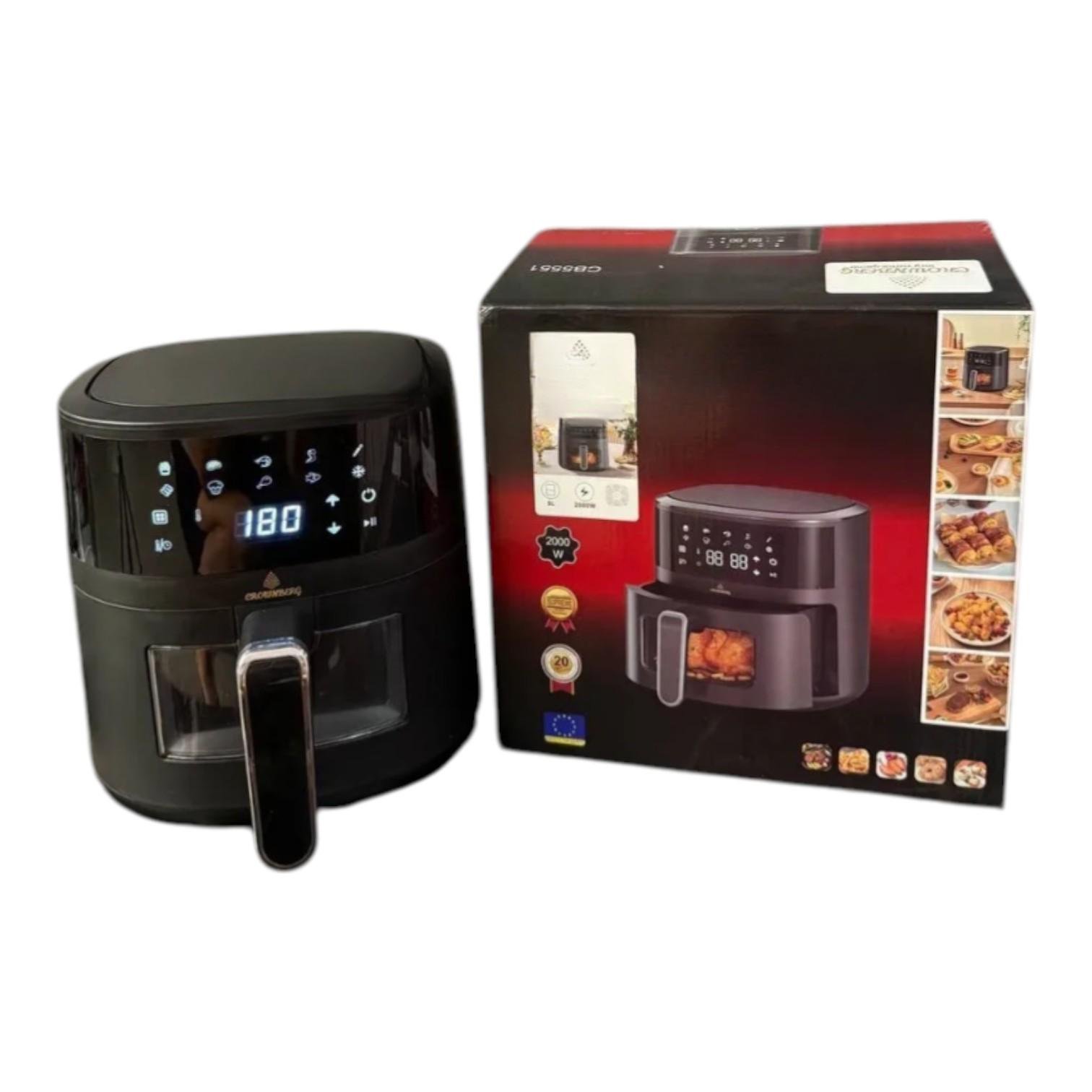 Аэрофритюрница Crownberg CB-5551 5 л 2000 Вт с прозрачным окошком (ML-04625) Аэрофритюрница Crownberg CB-5551 5 л 2000 Вт с прозрачным окошком (ML-04625)