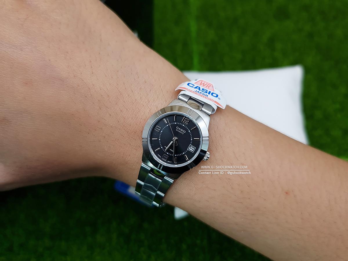 Наручные часы женские Casio LTP-1241D-1A d 25 мм Серебряный/Черный циферблат - фото 4