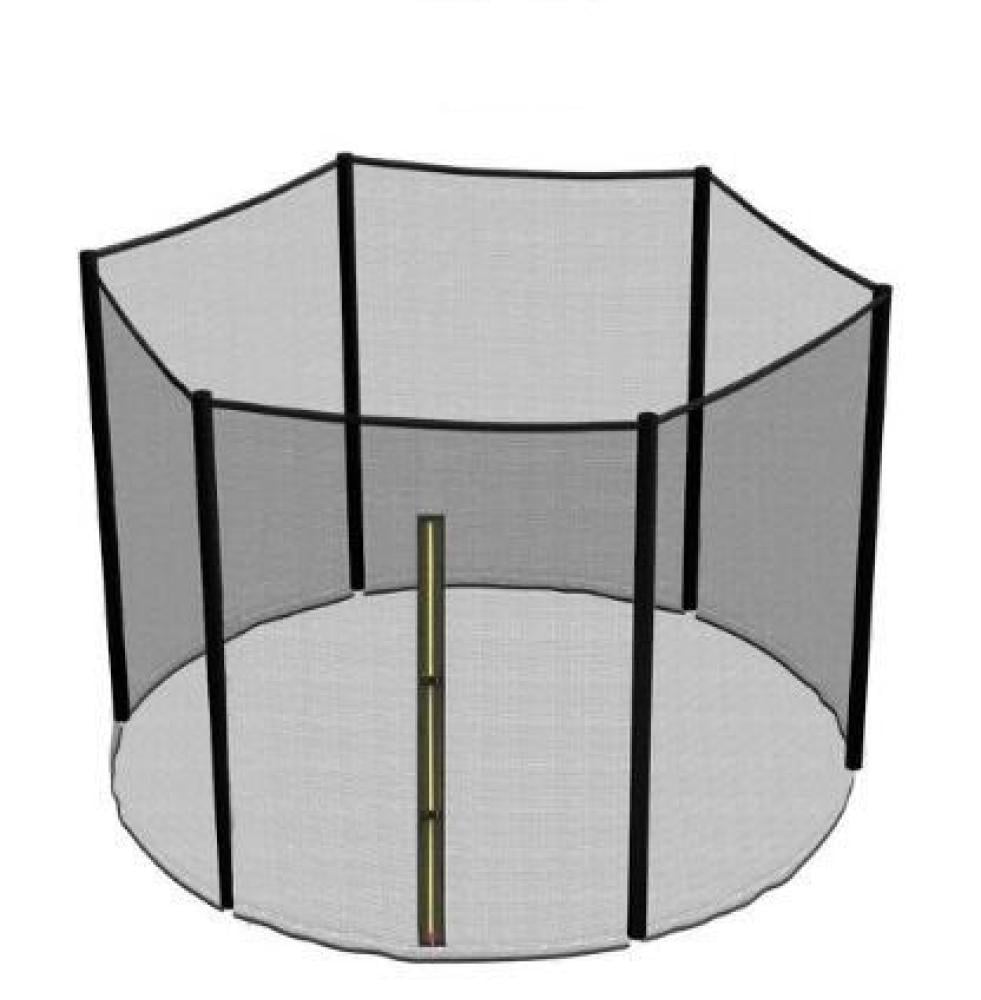 Сітка на батут для забезпечення безпеки Atleto на блискавці 312 см Чорний (147-76-20101000)