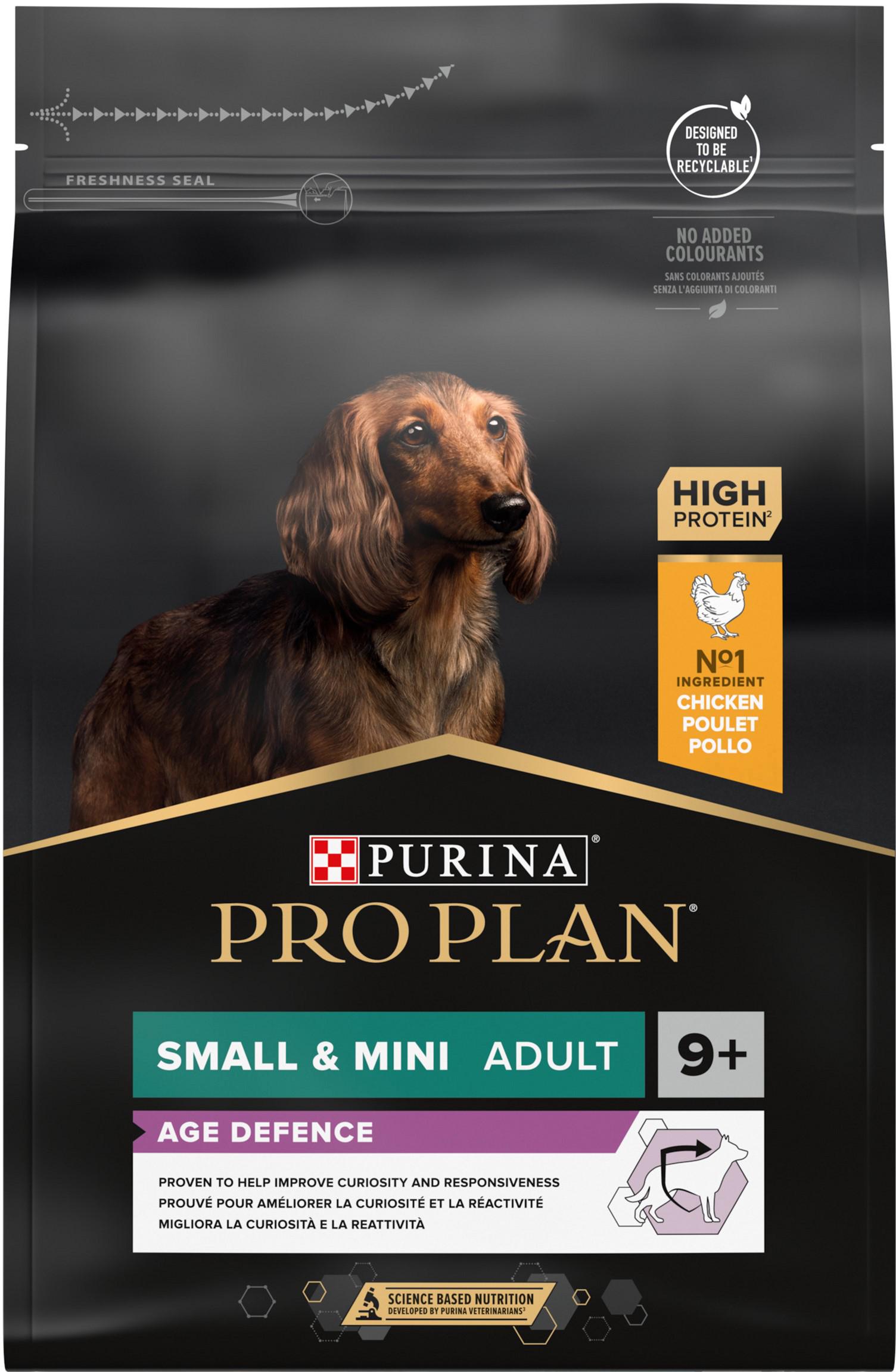 Сухой корм для собак мелких пород старше 9 лет Purina Pro Plan Small&Mini с курицей 3 кг (7613035125049)
