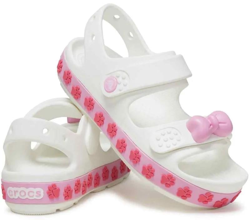 Босоножки Crocs Crocband Cruiser Pet р. 36-37 White/Pink Tweed (24600101)