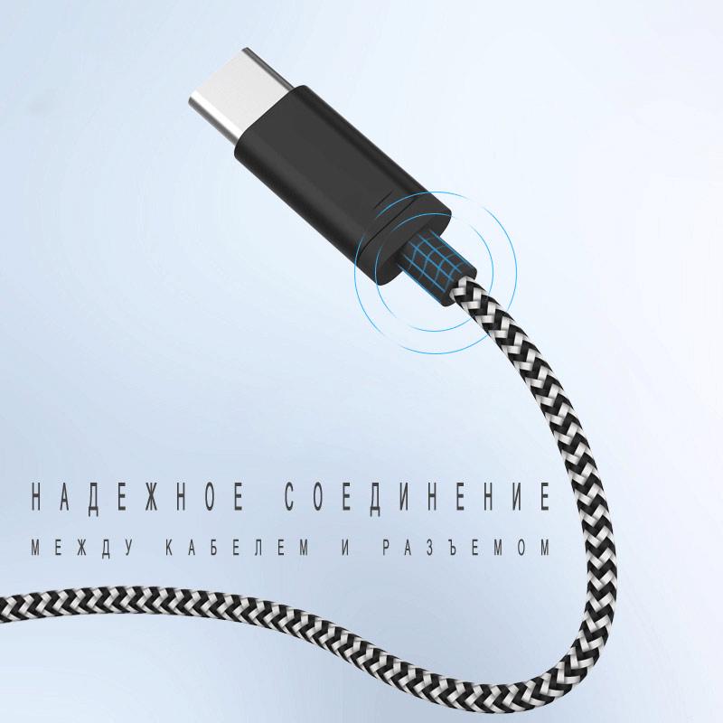 USB кабель Kaku KSC-107 USB-Type-C 1 м Black (1251130802) - фото 4