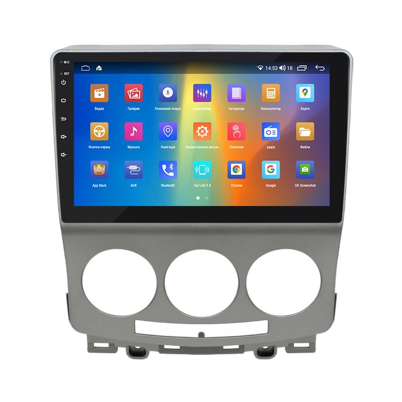 Штатная магнитола 9" Lesko для Mazda 5 I (CR) 2005-2007 4/64Gb CarPlay 4G Wi-Fi GPS Prime IPS 8 ядер Мазда