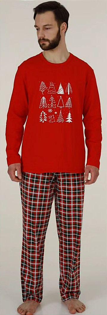 Пижама мужская Ellen Family look Merry Christmas 02k XXXL Красный