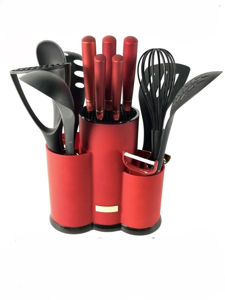 Набор ножей Edenberg EB-11099 + кухонные принадлежности 14 пр. Красный (9258422)