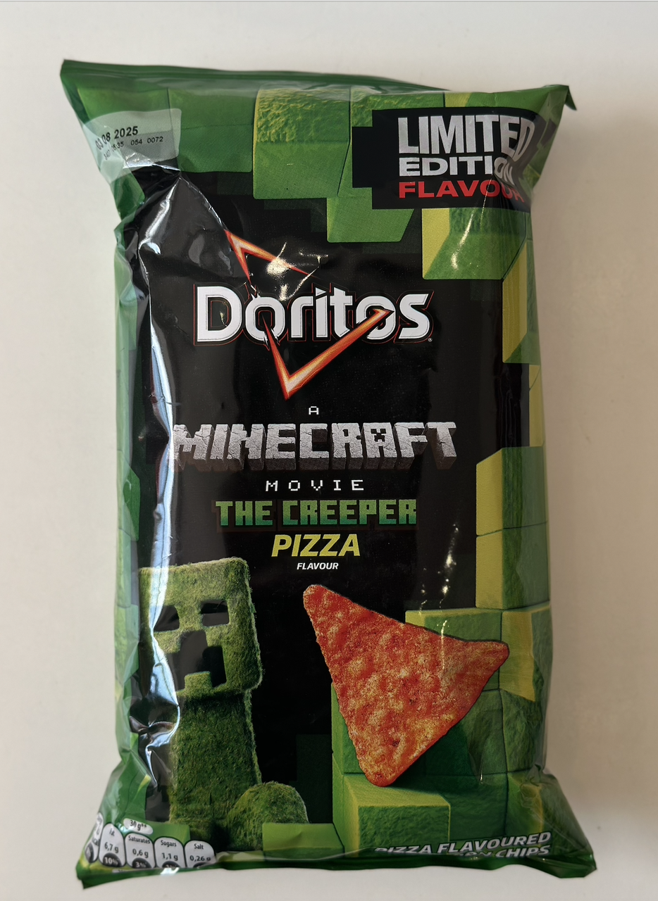Чипсы Doritos Minecraft Movie Flavours The Creeper Pizza Limited Edition 180 г (2562632143)