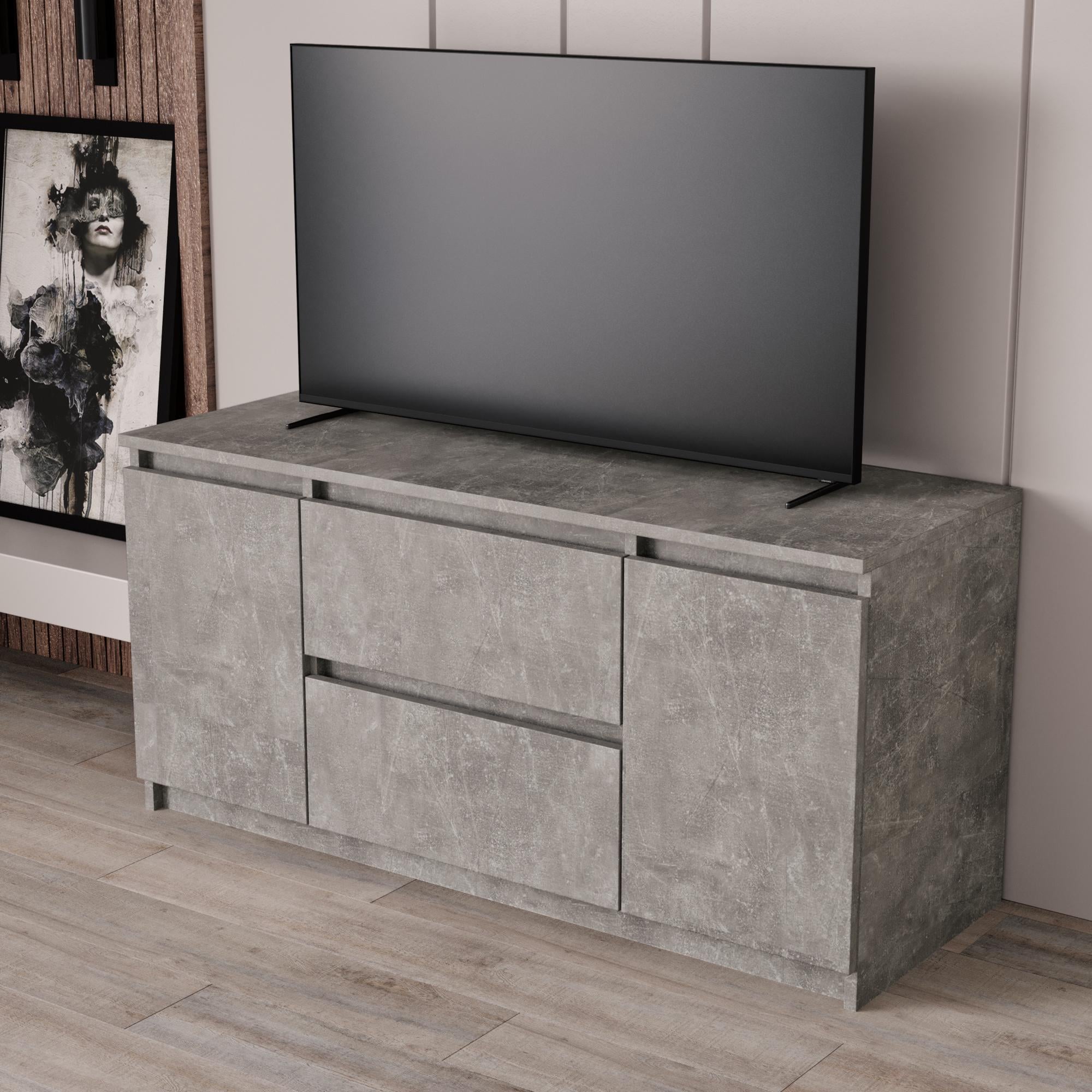 Комод Furnigrade КМ-12 1100х530х400 см Индастриал (22662560)