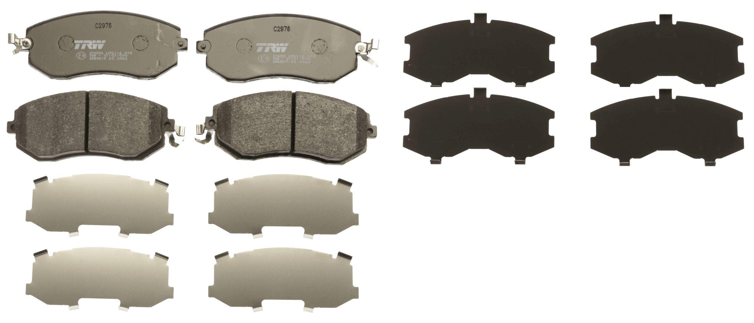 Комплект гальмівних накладок дискове гальмо TRW GDB3519