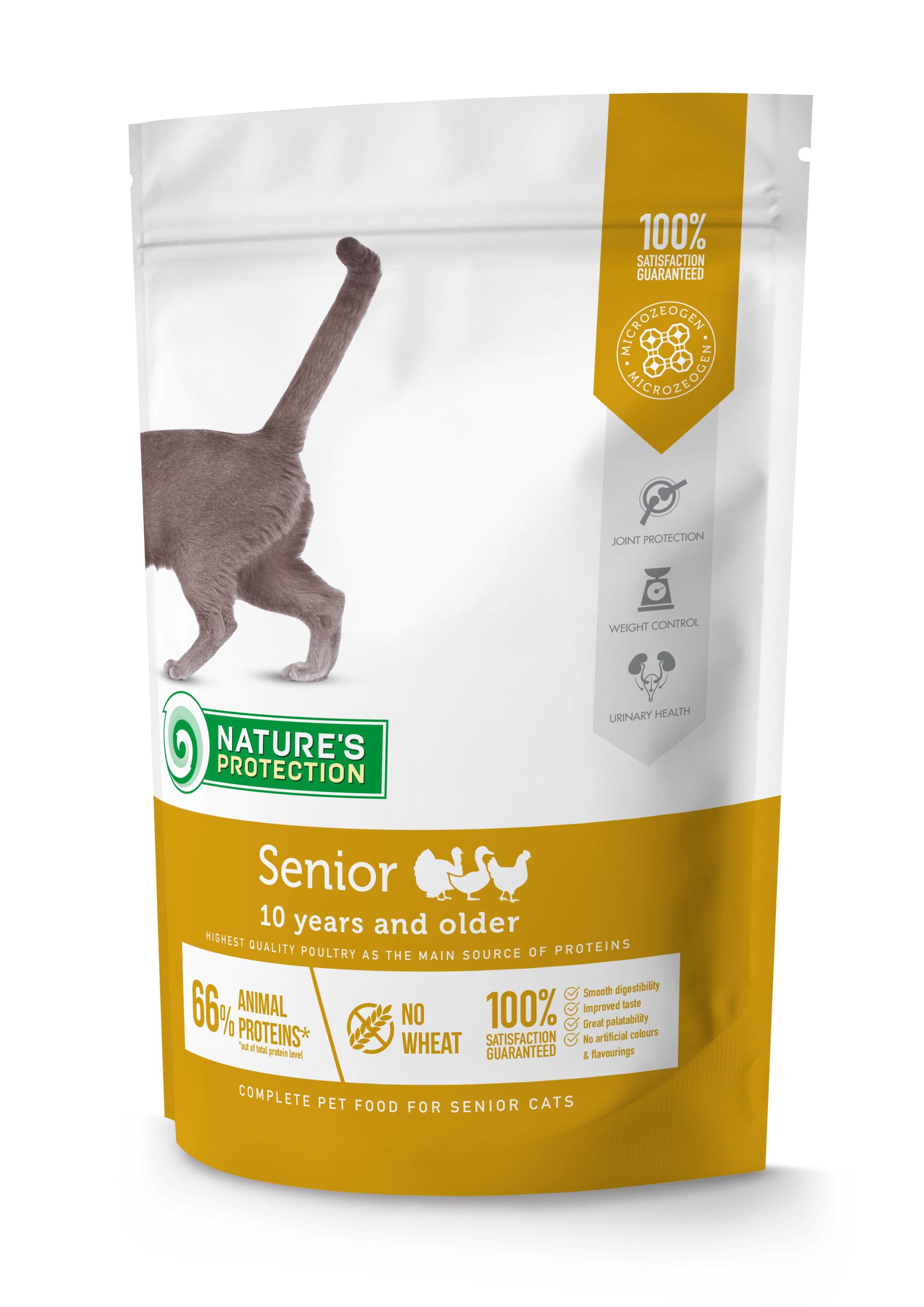 Корм сухой для пожилых кошек Nature's Protection Senior 400 г