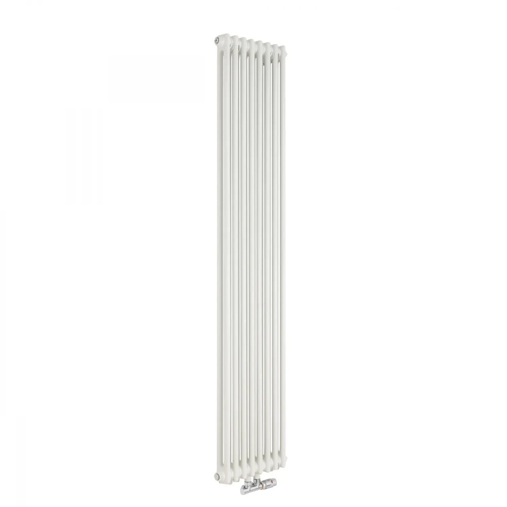 Радиатор дизайнерский Rastas Claudia 2 2000х470 вертикальный Белый (TPT-RR-CL02-1800470W)